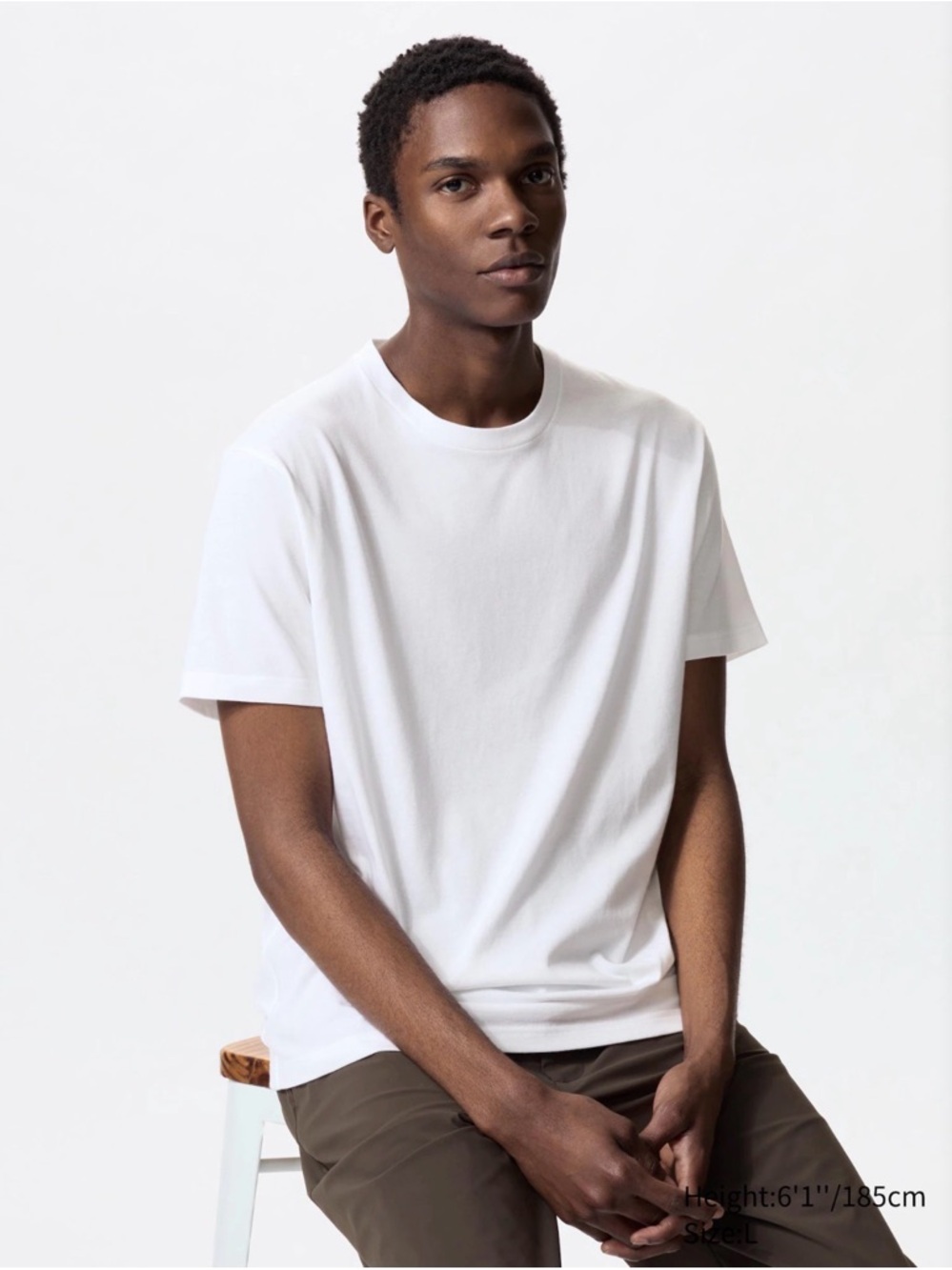 NWOT Uniqlo dry color tshirt white xxs